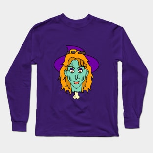 The red-haired witch in the hat Long Sleeve T-Shirt